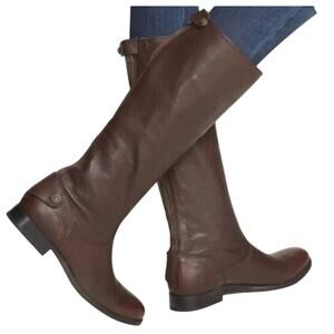 Frye Women's Melissa Button  Tall Distressed Leather Boot'‎ s Size 10B